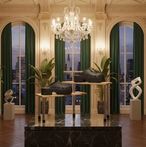 Gucci Double GG Monogram Perforated ‎ Elera Black Clogs Mules